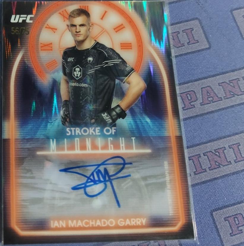 Ian Machado Garry 2025 Topps Midnight UFC Stroke of Midnight Autographs #SMA-IG Dusk