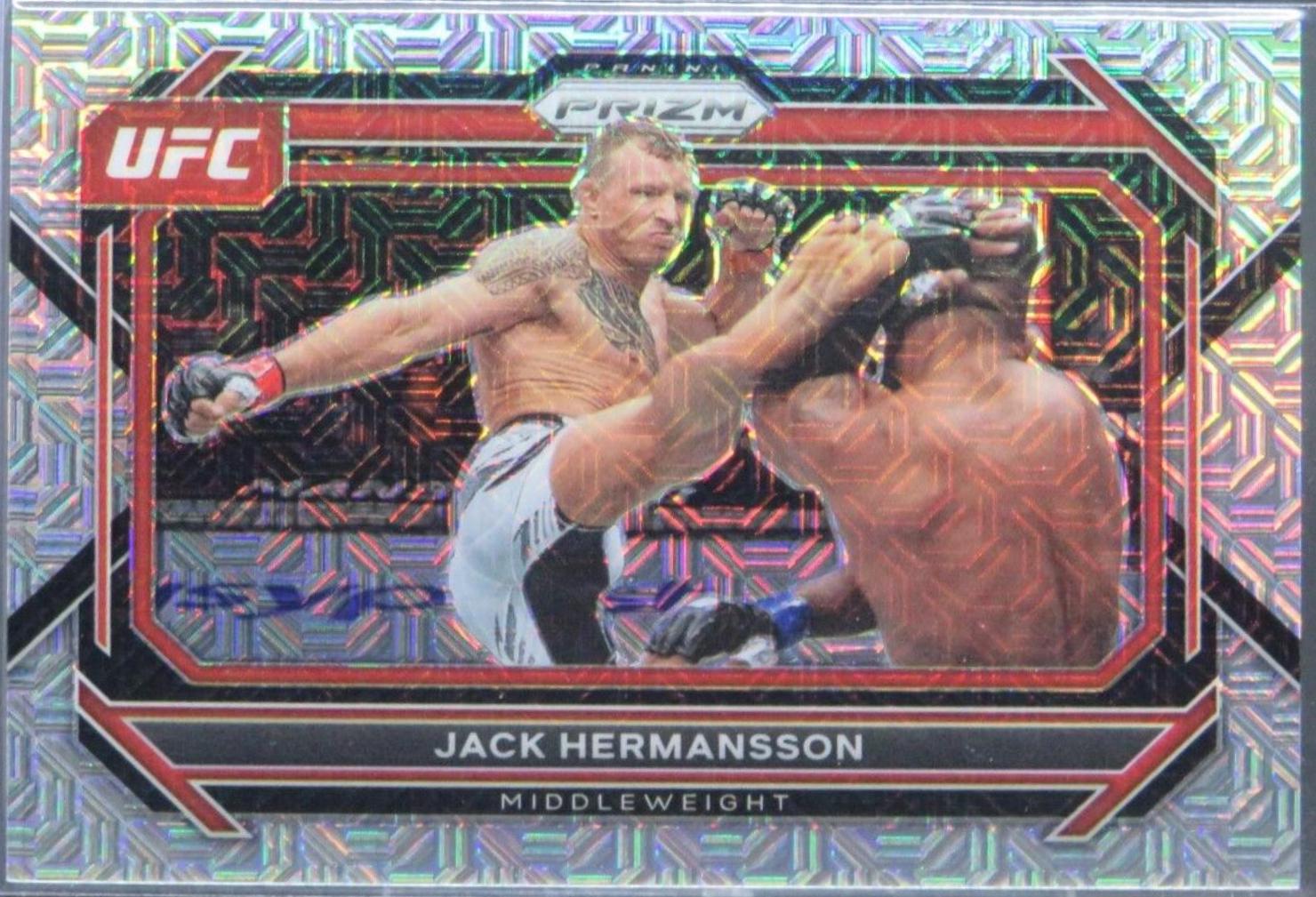 Jack Hermansson 2023 Panini Prizm UFC Base #92 Mojo