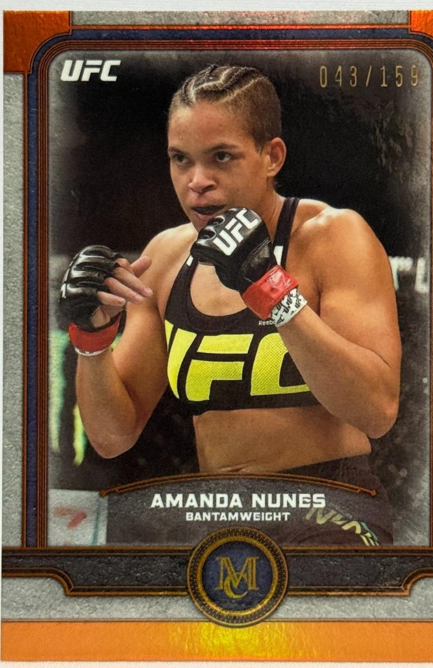 Amanda Nunes 2019 Topps UFC Museum Collection Base #50 Copper