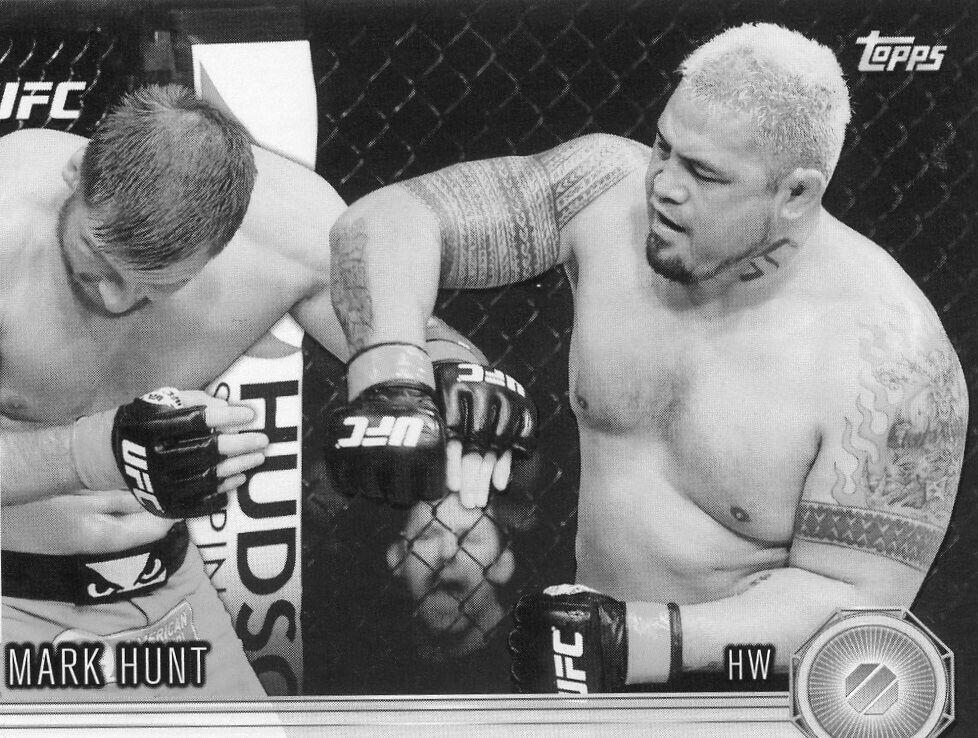 Mark Hunt 2015 Topps UFC Chronicles Base #107 Black and White