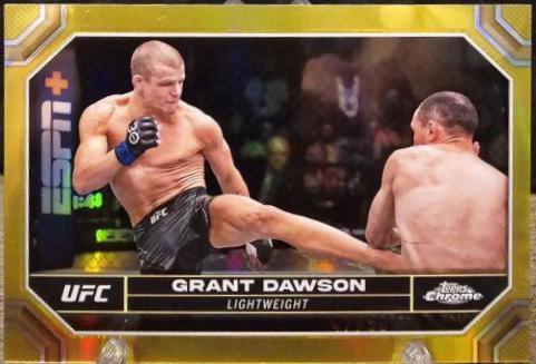 Grant Dawson 2024 Topps Chrome UFC Base #71 Gold Refractor