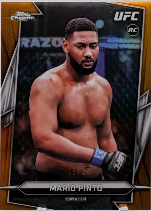 Mario Pinto 2026 Topps Chrome UFC Base #31 Orange Refractor