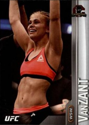 Paige VanZant 2015 Topps UFC Champions Base #161 Silver