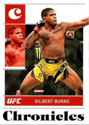 Gilbert Burns 2022 Panini Chronicles UFC Base Chronicles #43 Platinum
