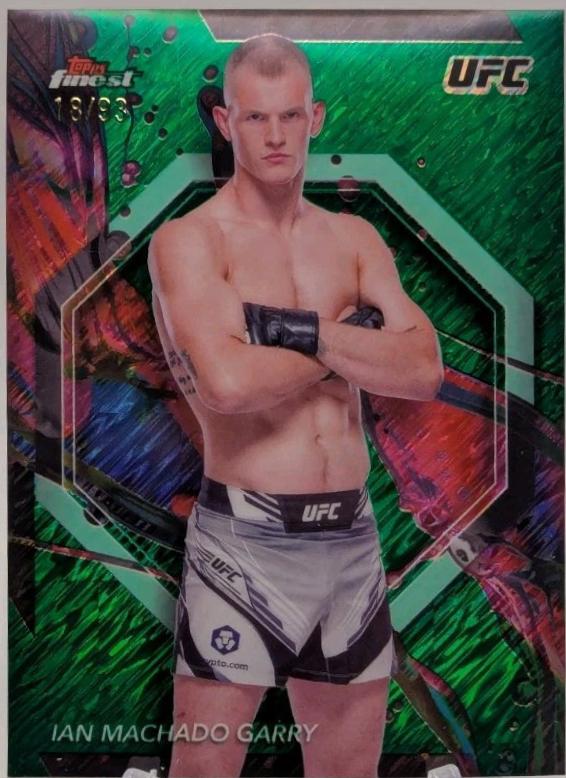 Ian Machado Garry 2024 Topps Finest UFC Base Common #76 Green Shimmer Refractor