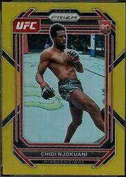 Chidi Njokuani 2023 Panini Prizm UFC Base #193 Gold
