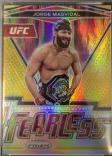 Jorge Masvidal 2022 Panini Prizm UFC Fearless #5 Gold