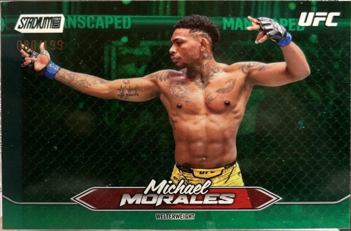 Michael Morales 2025 Topps Stadium Club UFC Base #151 Green