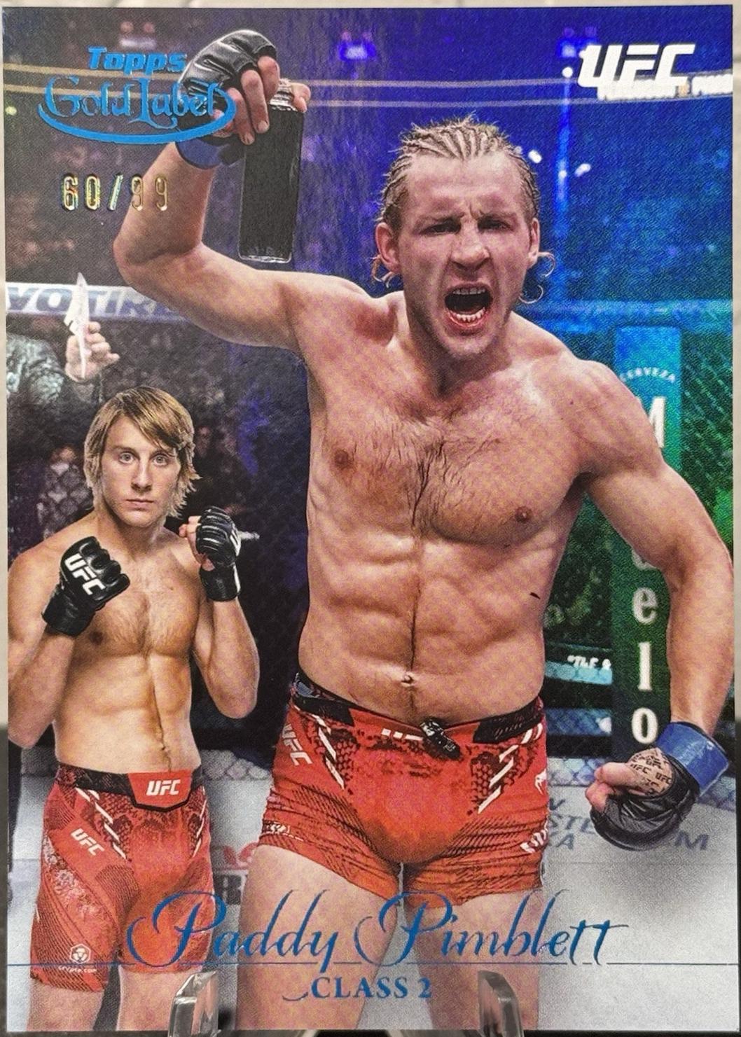 Paddy Pimblett 2024 Topps Gold Label UFC Base Class II #46 Blue