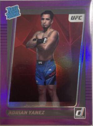Adrian Yanez 2022 Panini Donruss UFC Base #209 Purple Flood