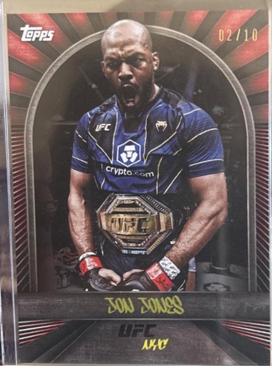 Jon Jones 2024 Topps UFC NYC Base #1 Red