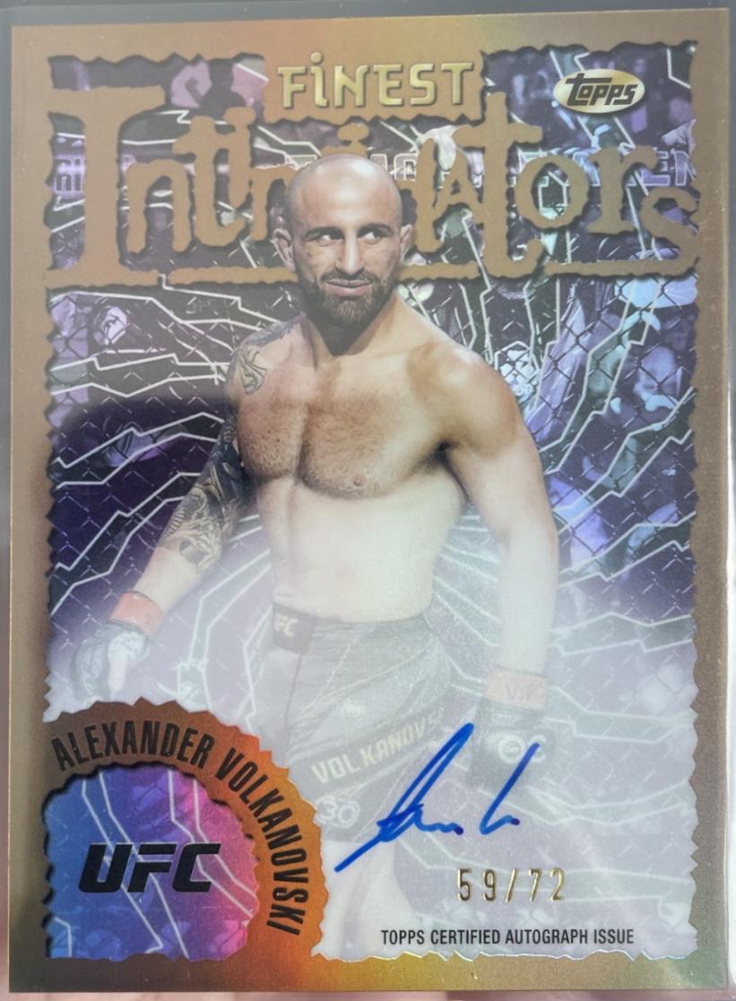 Alexander Volkanovski 2024 Topps Finest UFC Intimidators Autographs #IA-AVO Superfractor