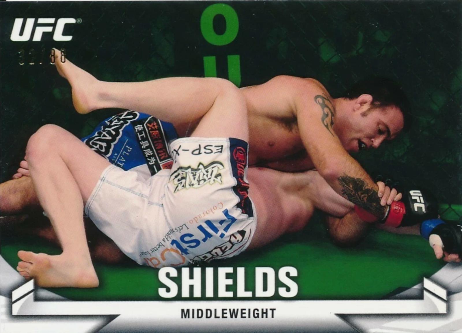 Jake Shields 2013 Topps UFC Knockout Base #11 Green