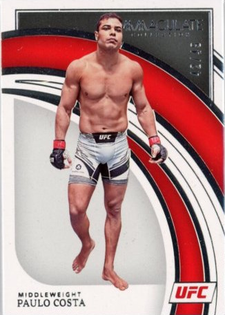 Paulo Costa 2022 Panini Immaculate UFC Base #70 Green