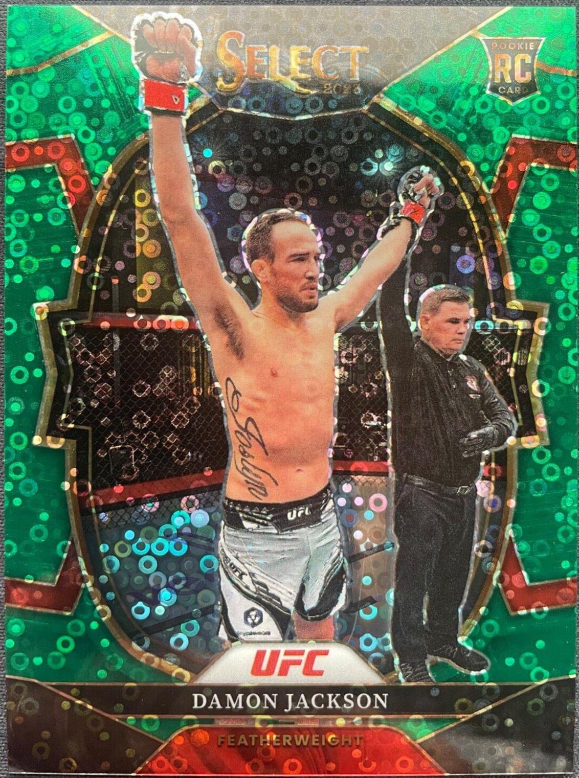 Damon Jackson 2023 Panini Select UFC Concourse #32 Green Disco