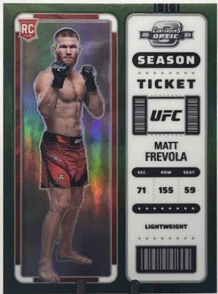 Matt Frevola 2023 Panini Chronicles UFC Base Contenders Optic Season Ticket #351 Green
