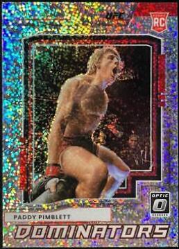 Paddy Pimblett 2022 Panini Donruss Optic UFC Dominators #9 White Sparkle
