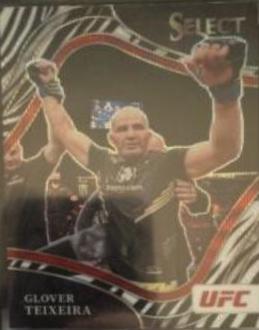 Glover Teixeira 2022 Panini Select UFC Octagonside #211 Black and Gold