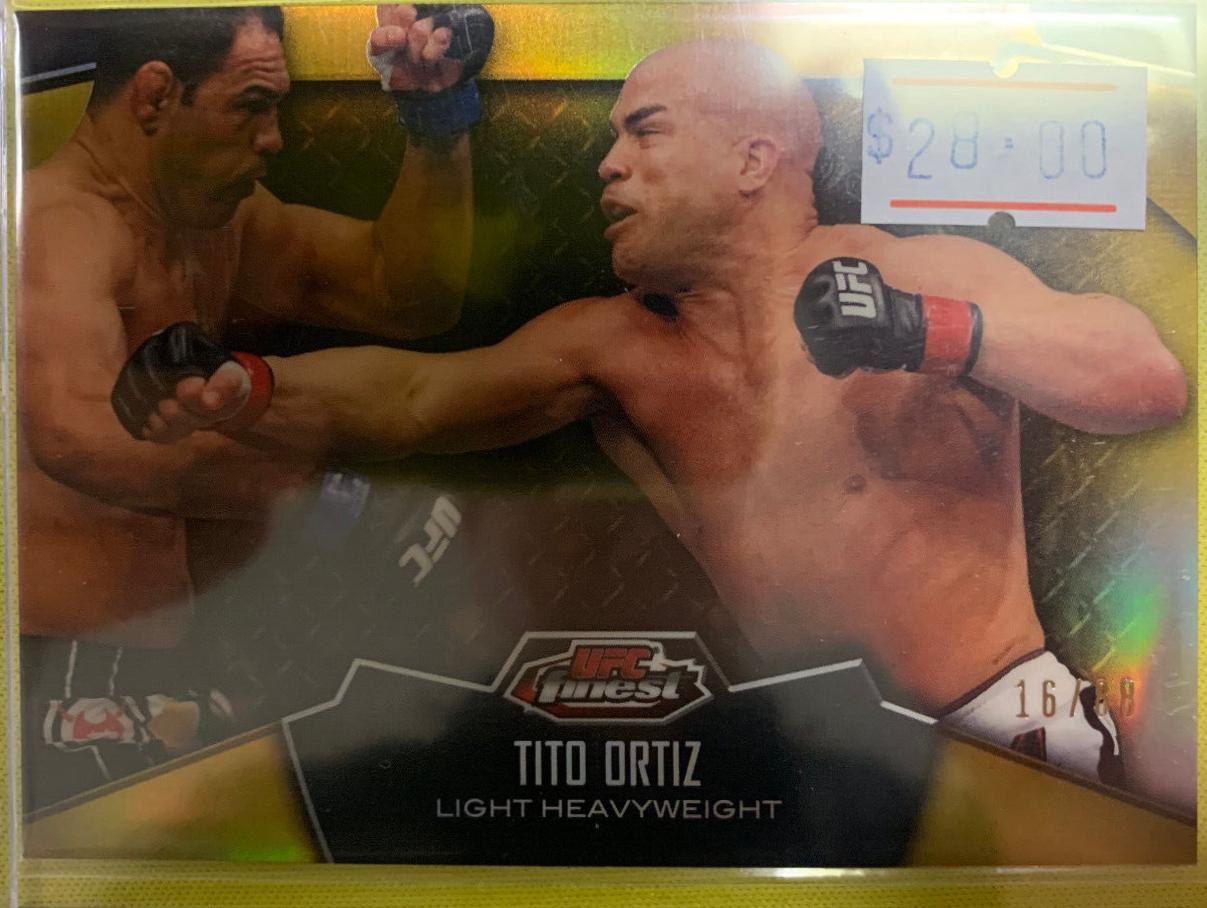 Tito Ortiz 2012 Topps Finest UFC Base #75 Gold
