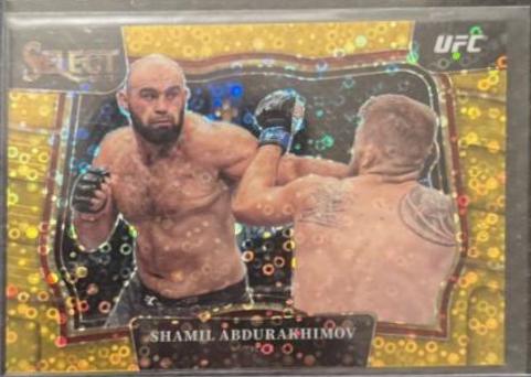 Shamil Abdurakhimov 2023 Panini Select UFC Octagonside #247 Gold Disco