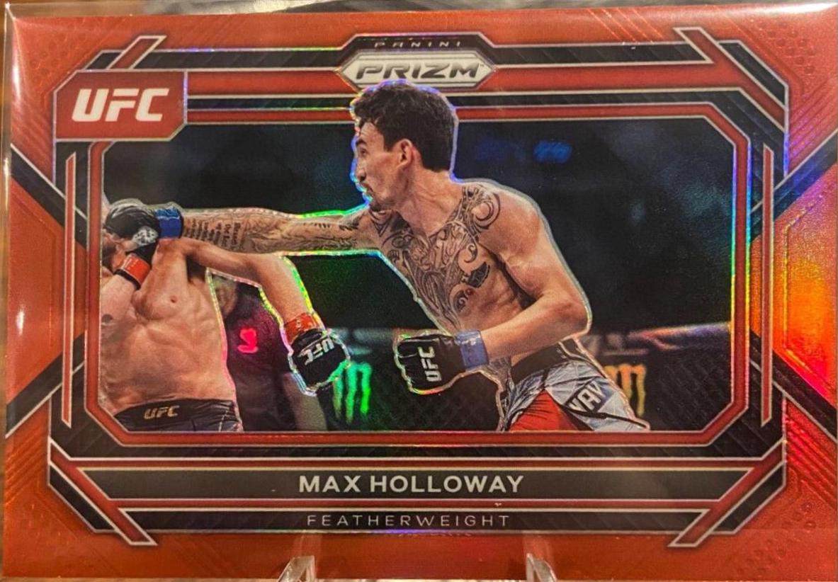 Max Holloway 2023 Panini Prizm UFC Base #67 Red