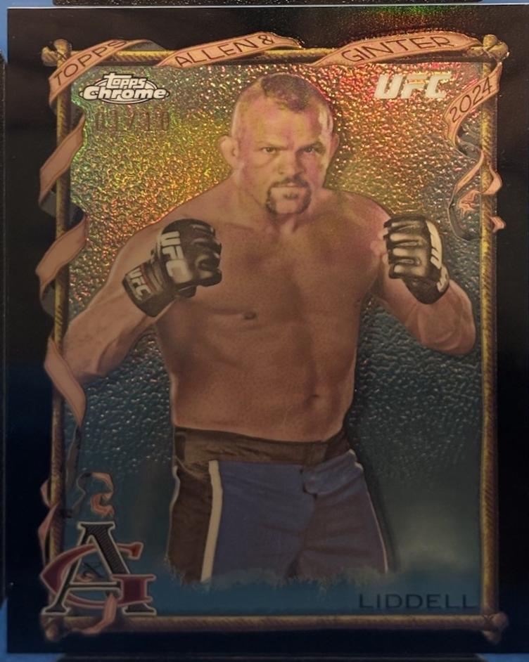 Chuck Liddell 2024 Topps Chrome UFC Allen & Ginter #AAG-21 Black Refractor