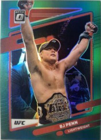 BJ Penn 2022 Panini Donruss Optic UFC Base #37 Green