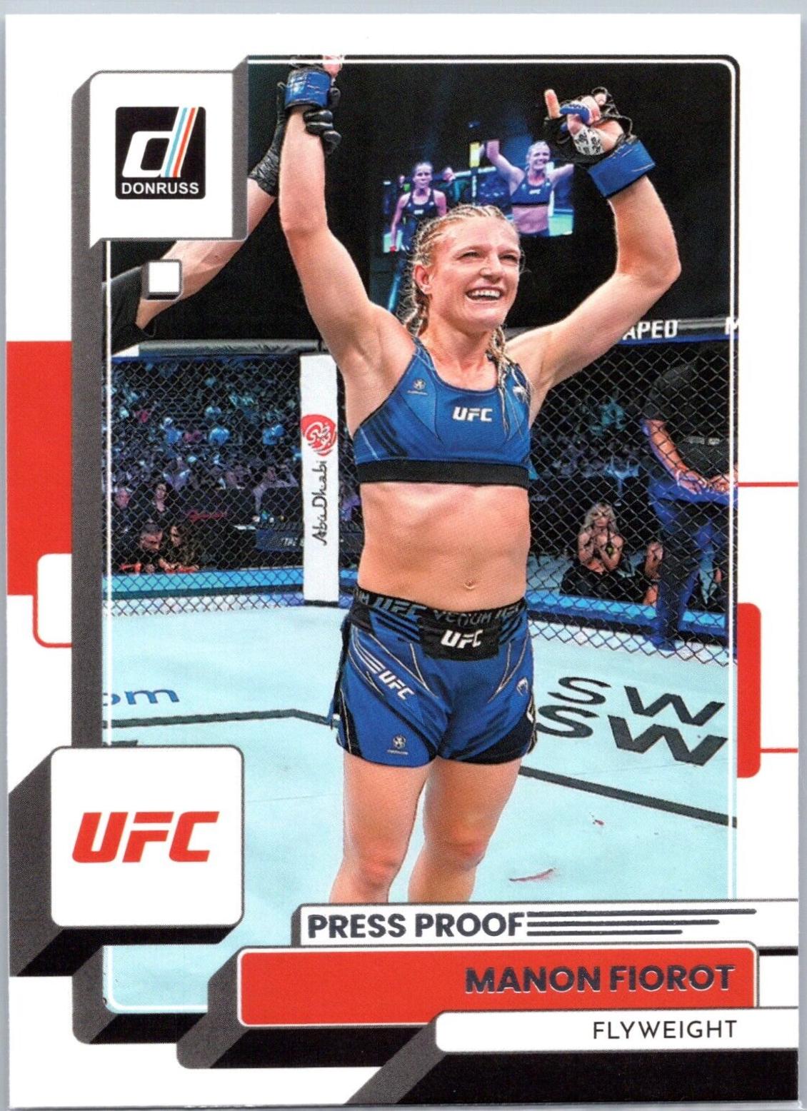 Manon Fiorot 2023 Panini Donruss UFC Base #45 Press Proof Silver