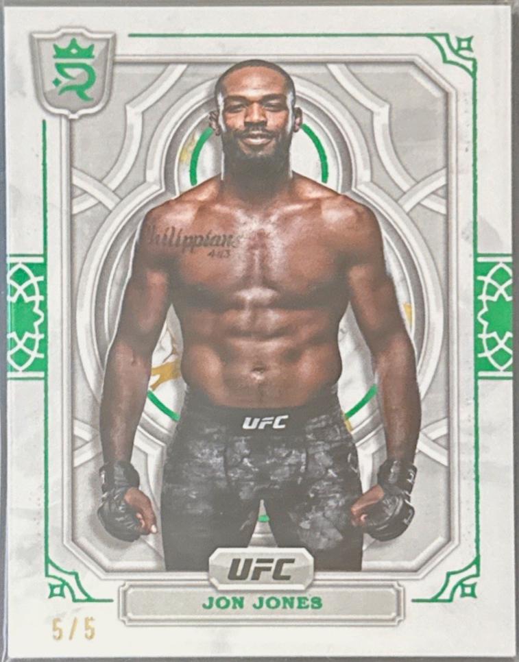 Jon Jones 2024 Topps Royalty UFC Base #40 Green