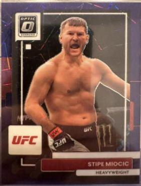 Stipe Miocic 2023 Panini Donruss Optic UFC Base #17 Purple Velocity