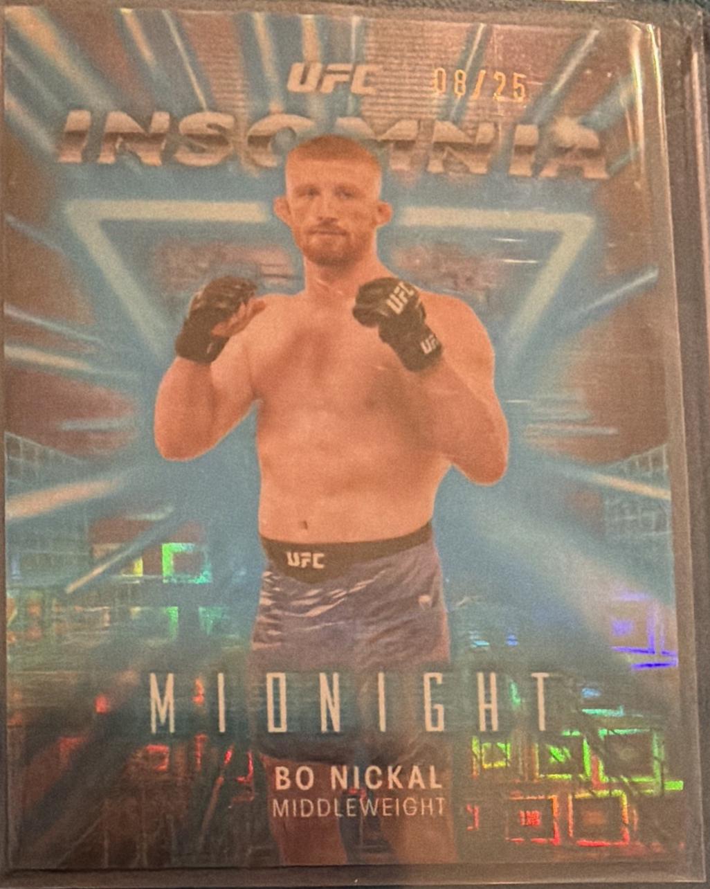 Bo Nickal 2025 Topps Midnight UFC Insomnia #IN-1 Moonrise