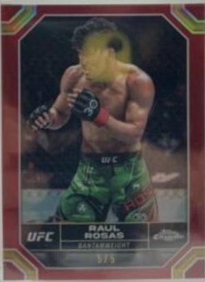 Raul Rosas 2024 Topps Chrome UFC Base #161 Red Refractor