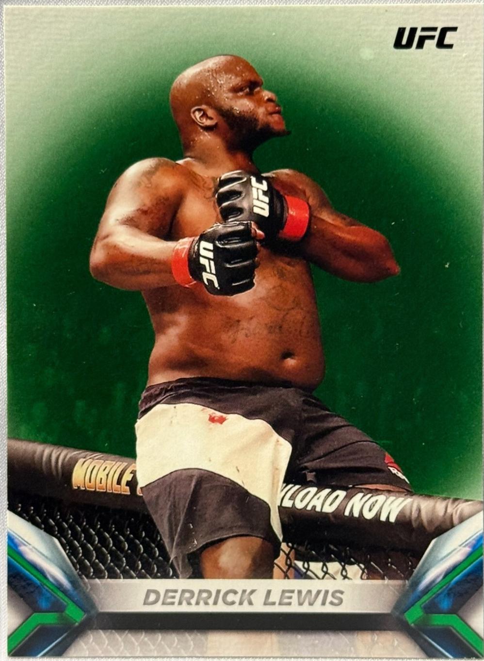 Derrick Lewis 2018 Topps UFC Knockout Base #89 Green