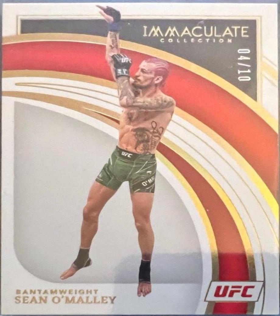 Sean O'Malley 2022 Panini Immaculate UFC Base #16 Gold