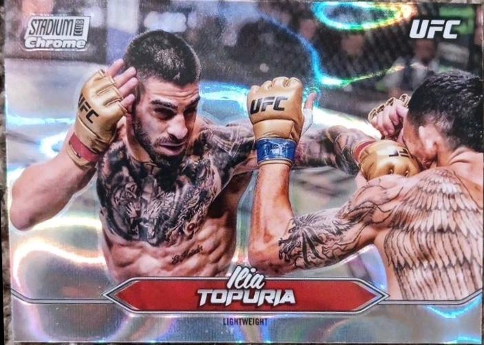 Ilia Topuria 2025 Topps Stadium Club UFC Base Chrome #C-23 Lava