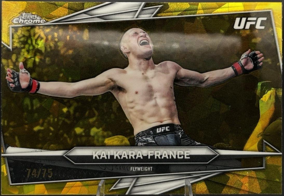 Kai Kara-France 2026 Topps Chrome UFC Base #109 Green Geometric Refractor