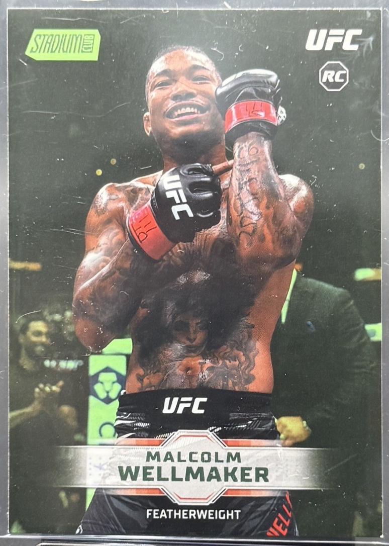 Malcolm Wellmaker 2026 Topps Stadium Club UFC Base #168 Lime Green