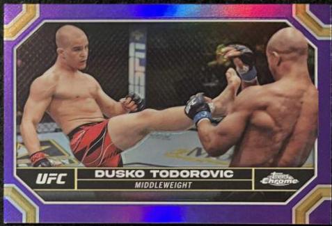 Dusko Todorovic 2024 Topps Chrome UFC Base #63 Purple Refractor