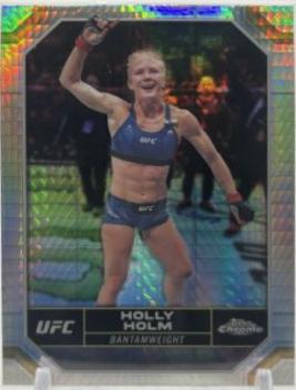 Holly Holm 2024 Topps Chrome UFC Base #74 Prism Refractor