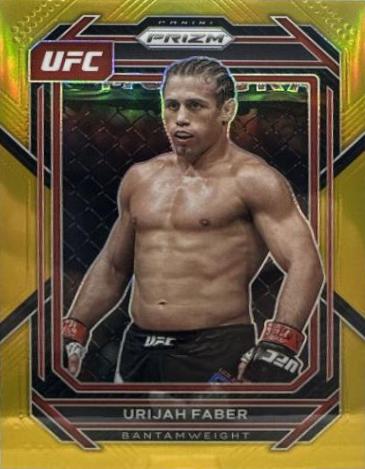 Urijah Faber 2023 Panini Prizm UFC Base #146 Gold