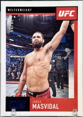 Jorge Masvidal 2021 Panini Chronicles UFC Base Score #99 Blue