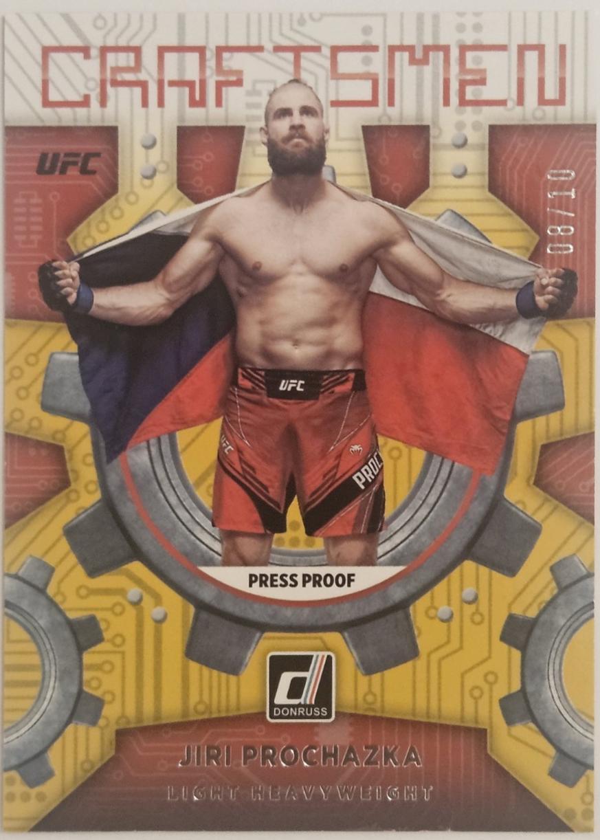 Jiri Prochazka 2022 Panini Donruss UFC Craftsmen #1 Gold