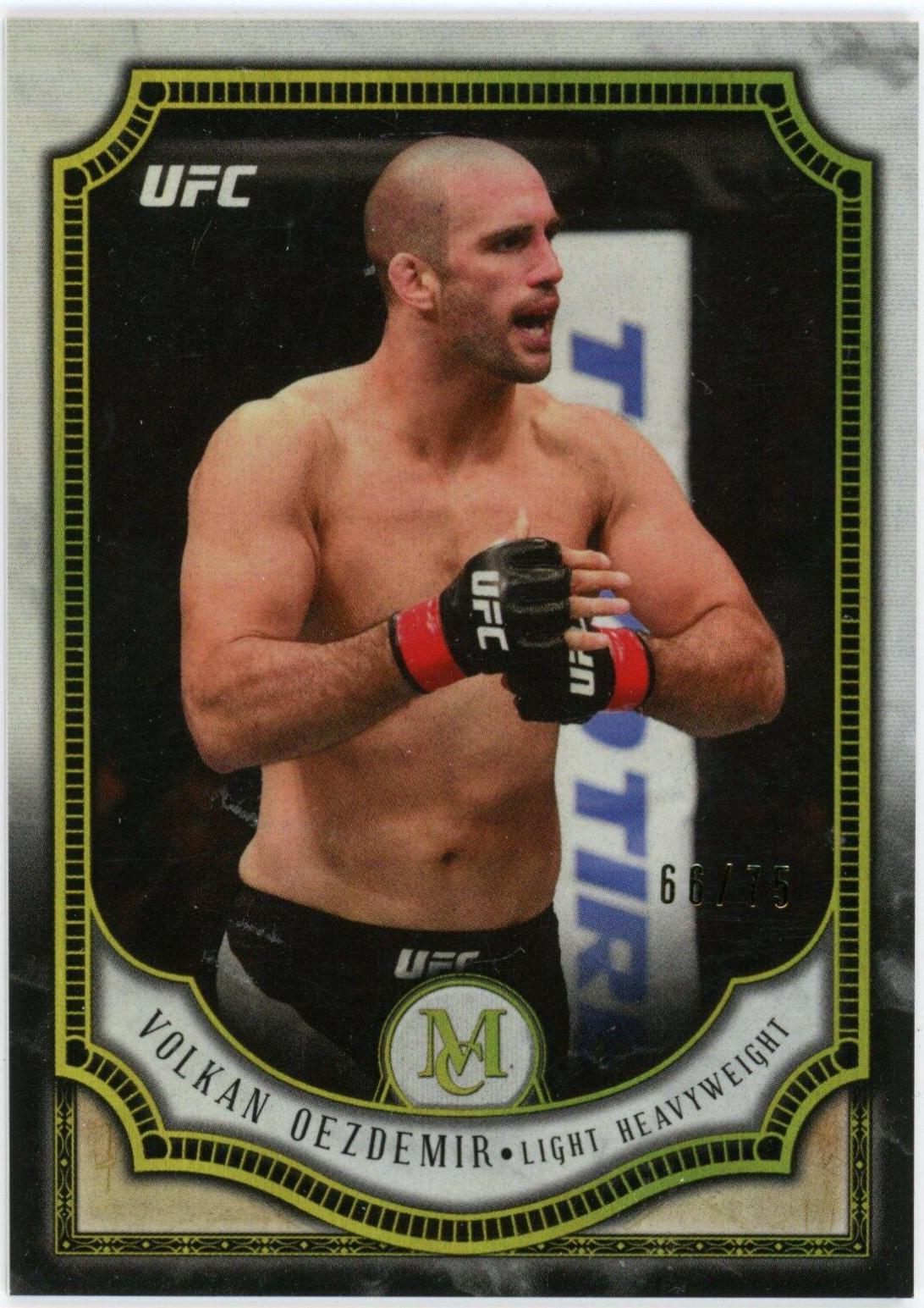 Volkan Oezdemir 2018 Topps UFC Museum Collection Base #37 Gold