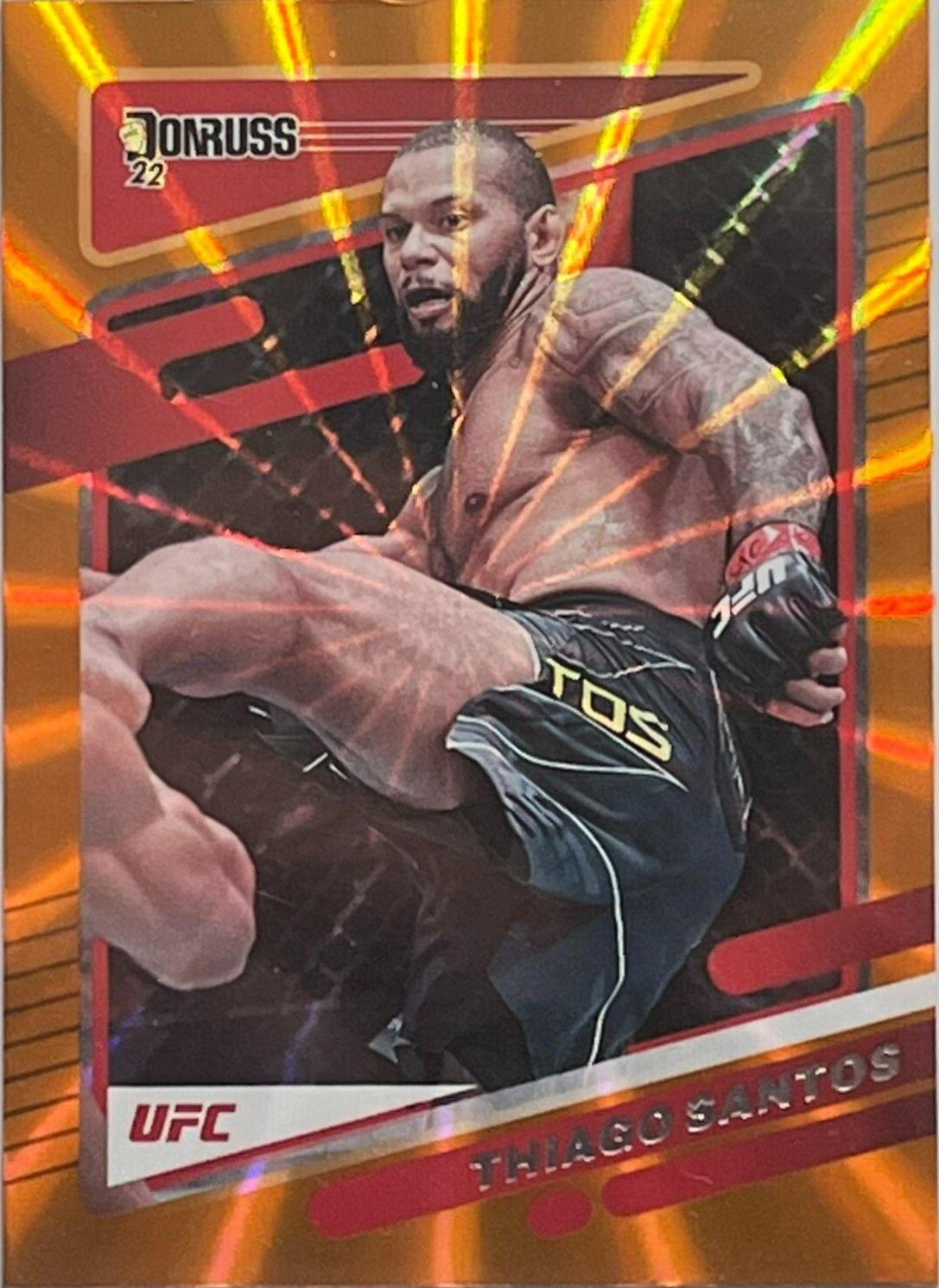 Thiago Santos 2022 Panini Donruss UFC Base #88 Orange