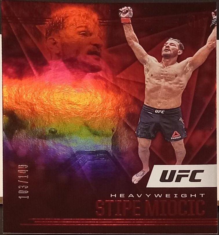 Stipe Miocic 2021 Panini Chronicles UFC Base Illusions #168 Red