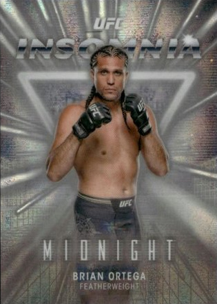 Brian Ortega 2025 Topps Midnight UFC Insomnia #IN-16 Black Light