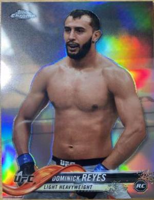 Dominick Reyes 2018 Topps Chrome UFC Base #51 Refractor