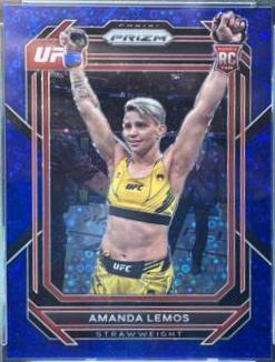 Amanda Lemos 2023 Panini Prizm Under Card UFC Base #151 Blue