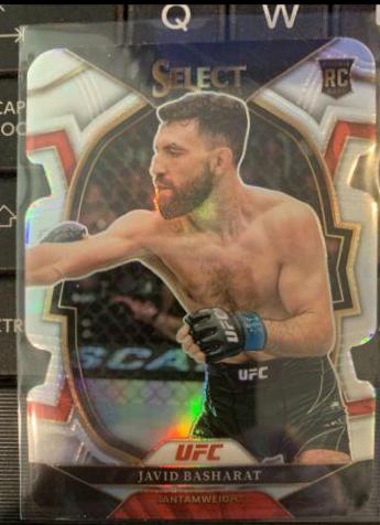 Javid Basharat 2023 Panini Select UFC Concourse #26 Silver Die Cut