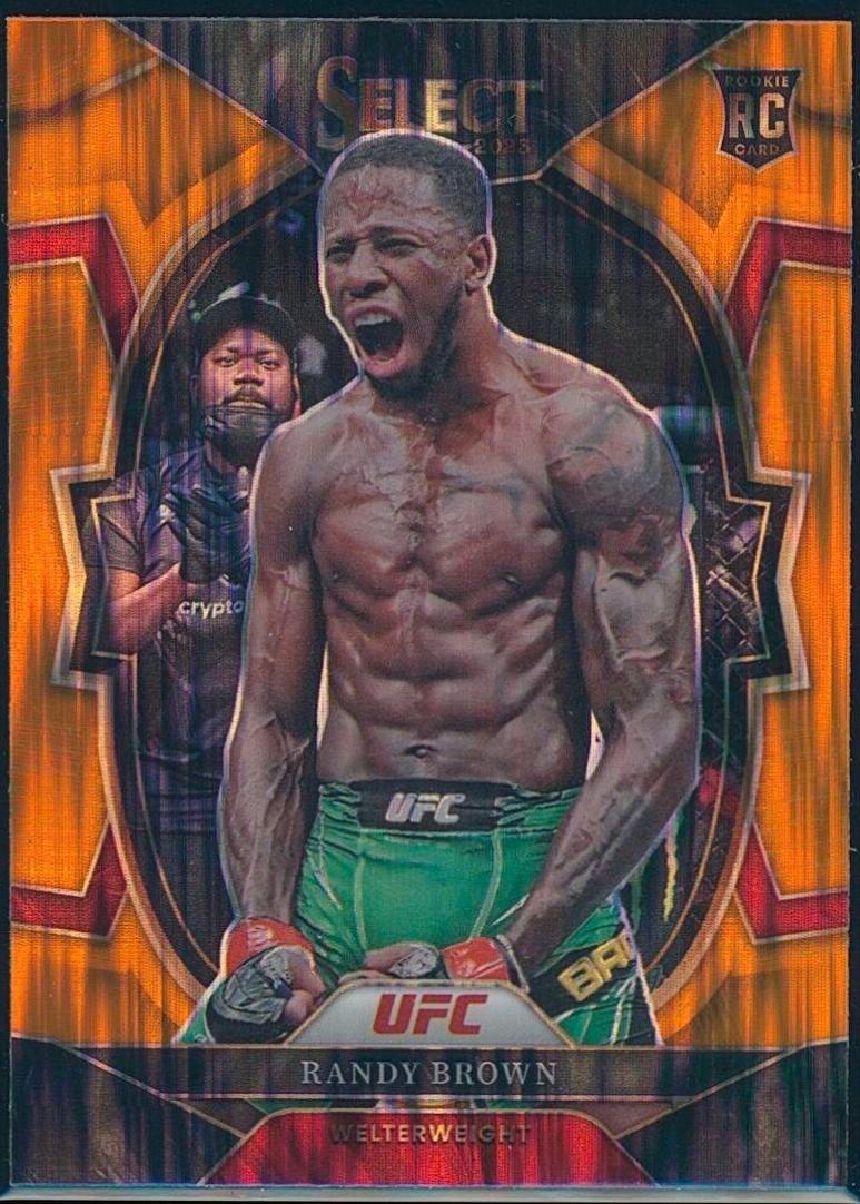 Randy Brown 2023 Panini Select UFC Concourse #81 Orange Flash